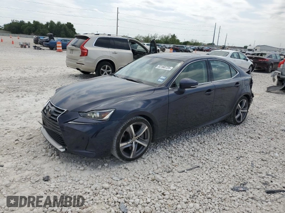 2018 Lexus IS with VIN JTHBA1D25J5068238, listed as a Copart auction lot 53168725 with 140,151 mi miles and Salvage Title. Bid and sale history available at carsss.com. Image 1.