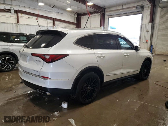 2022 Acura MDX Advance z VIN 5J8YE1H89NL040444, wystawiony jako Copart lot #53535545 z przebiegiem Nie podano mil oraz Szkoda całkowita • Salvage title. Historia ofert i sprzedaży dostępna na DreamBid. Obrazek 3.