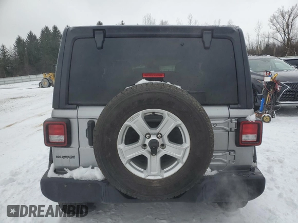 2021 Jeep Wrangler Willys with VIN 1C4HJXAGXMW627523, listed as a Copart auction lot 85927234 with 39,886 mi miles and Salvage title. Bid and sale history available at DreamBid. Image 6.