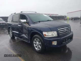 2007 Infiniti QX56 with VIN 5N3AA08C07N806341, listed as a IAAI auction lot 41743595 with 135,577 mi miles. Bid and sale history available at carsss.com. Image 1.