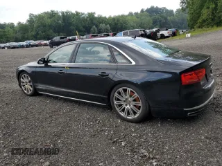 2014 Audi A8 4.0T with VIN WAUR2AFD5EN003923, listed as a Copart auction lot 65389025 with 97,833 mi miles and Salvage title. Bid and sale history available at DreamBid. Image 2.