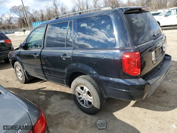 2004 Honda Pilot EX with VIN 2HKYF18614H575099, listed as a Copart auction lot 47762205 with 184,607 mi miles and Salvage Title. Bid and sale history available at carsss.com. Image 2.