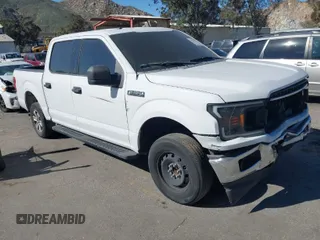 2018 Ford F-150 XL with VIN 1FTEW1CP0JKC28072, listed as a IAAI auction lot 41558764 with 153,402 mi miles. Bid and sale history available at carsss.com. Image 1.
