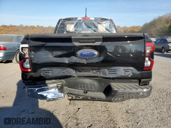 2024 Ford Ranger LARIAT with VIN 1FTER4KH0RLE09200, listed as a Copart auction lot 77574614 with 8,013 mi miles and Salvage Title. Bid and sale history available at carsss.com. Image 6.