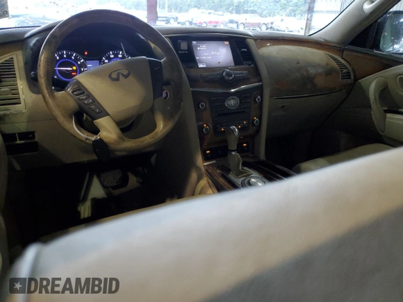 2012 Infiniti QX56 7-passenger with VIN JN8AZ2NF0C9515880, listed as a Copart auction lot 79430204 with 190,635 mi miles and Clean Title. Bid and sale history available at carsss.com. Image 10.