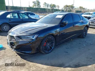 2023 Acura TLX Type S with VIN 19UUB7F06PA003020, listed as a IAAI auction lot 41528461 with 9,328 mi miles. Bid and sale history available at carsss.com. Image 16.