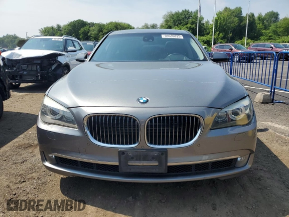 2010 BMW 7 Series 750Li xDrive with VIN WBAKC8C5XAC430699, listed as a Copart auction lot 59539825 with Not provided miles and Salvage title. Bid and sale history available at DreamBid. Image 5.