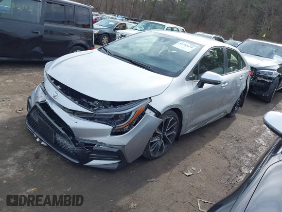 2022 Toyota Corolla SE with VIN JTDS4MCE2NJ087509, listed as a IAAI auction lot 41782078 with 34,627 mi miles and . Bid and sale history available at DreamBid. Image 17.