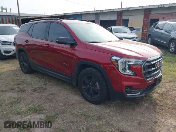 2024 GMC Terrain AT4 z VIN 3GKALYEG6RL314515, wystawiony jako IAAI lot #41962078 z przebiegiem 10 555 mil mil oraz . Historia ofert i sprzedaży dostępna na DreamBid. Obrazek 1.