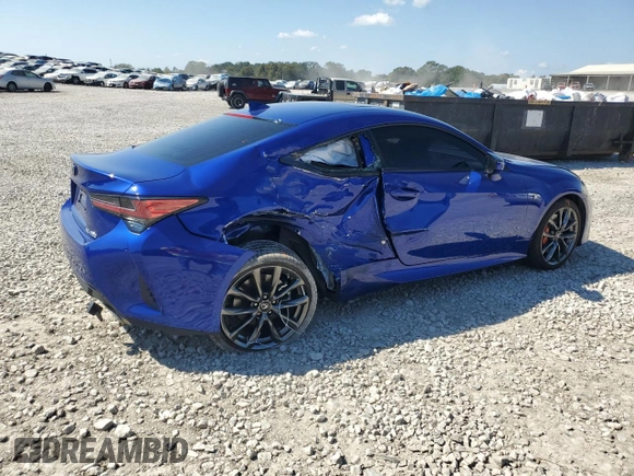 2022 Lexus RC with VIN JTHGA5BC2N5012126, listed as a Copart auction lot 76266574 with 17,693 mi miles and Salvage Title. Bid and sale history available at carsss.com. Image 3.