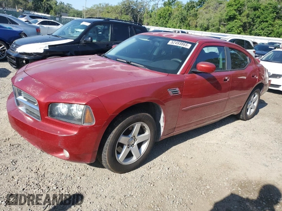 2010 Dodge Charger SXT with VIN 2B3CA3CV8AH186873, listed as a Copart auction lot 52493865 with 311,727 mi miles and Salvage Title. Bid and sale history available at carsss.com. Image 1.