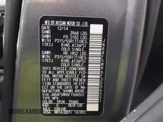 2015 Nissan Juke S with VIN JN8AF5MR6FT506551, listed as a IAAI auction lot 41387700 with 110,041 mi miles and . Bid and sale history available at DreamBid. Image 9.