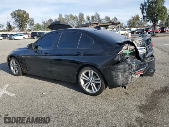 2018 BMW 3 Series 320i with VIN WBA8A9C51JAH12654, listed as a Copart auction lot 45710645 with 108,681 mi miles and Salvage Title. Bid and sale history available at carsss.com. Image 2.