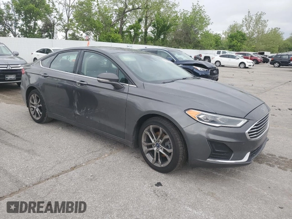 2020 Ford Fusion SEL with VIN 3FA6P0CD8LR195828, listed as a Copart auction lot 55522305 with 163,959 mi miles and Salvage title. Bid and sale history available at DreamBid. Image 4.