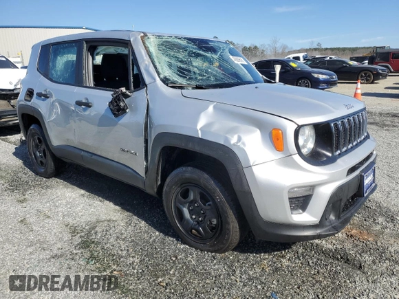 2021 Jeep Renegade Upland with VIN ZACNJDAB2MPN21535, listed as a Copart auction lot 46889645 with 17,333 mi miles and Salvage title. Bid and sale history available at DreamBid. Image 4.