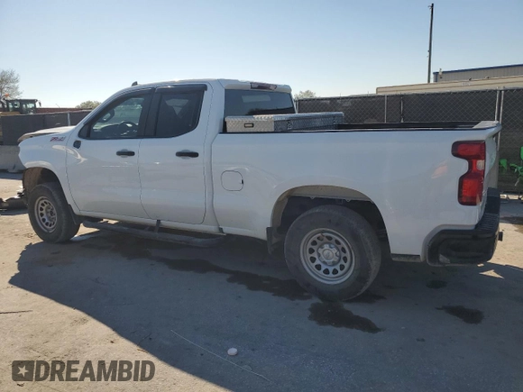 2021 Chevrolet Silverado 1500 Work Truck with VIN 1GCRYAEF4MZ331779, listed as a Copart auction lot 46589905 with 97,701 mi miles and Salvage Title. Bid and sale history available at DreamBid. Image 2.