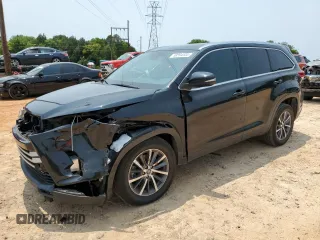 2019 Toyota Highlander SE with VIN 5TDKZRFH3KS555847, listed as a Copart auction lot 58894535 with 81,668 mi miles and Salvage title. Bid and sale history available at DreamBid. Image 1.