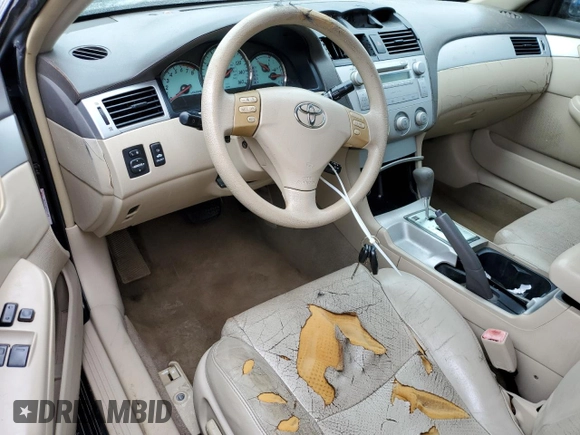 2006 Toyota Solara SE with VIN 4T1CE38P56U750038, listed as a Copart auction lot 74008054 with 202,973 mi miles and Salvage Title. Bid and sale history available at DreamBid. Image 8.