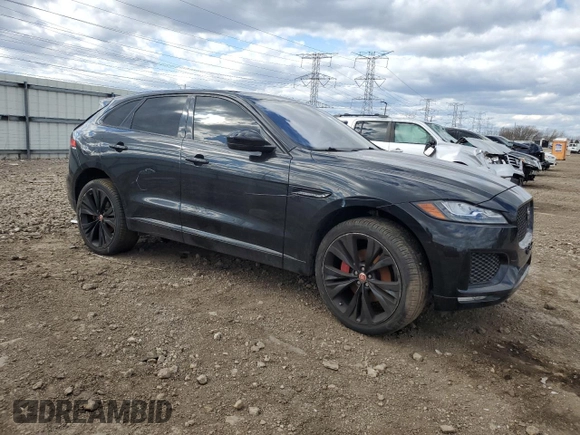2017 Jaguar F-Pace S with VIN SADCM2BV9HA494620, listed as a Copart auction lot 53371795 with 79,861 mi miles and Salvage title. Bid and sale history available at DreamBid. Image 4.
