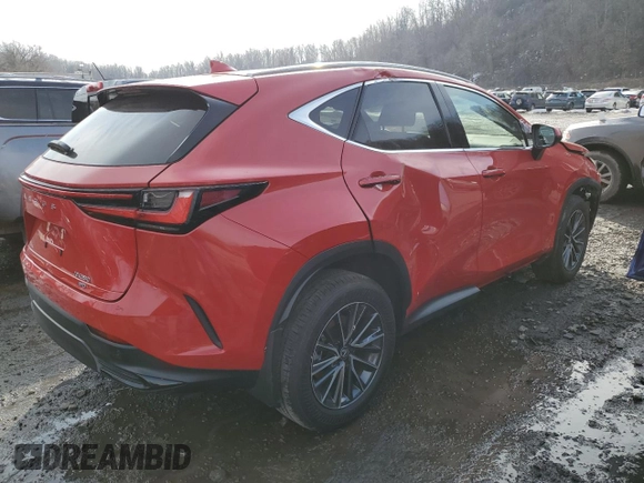 2024 Lexus NX with VIN 2T2AGCEZ5RC050948, listed as a Copart auction lot 46676265 with 10,263 mi miles and Salvage Title. Bid and sale history available at carsss.com. Image 3.