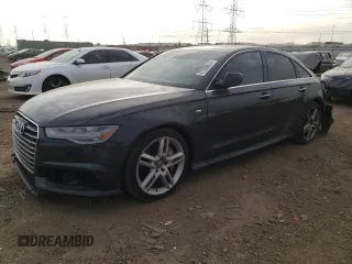 2017 Audi A6 Premium with VIN WAUF8AFC2HN059587, listed as a Copart auction lot 77209814 with 94,537 mi miles and Salvage Title. Bid and sale history available at carsss.com. Image 1.
