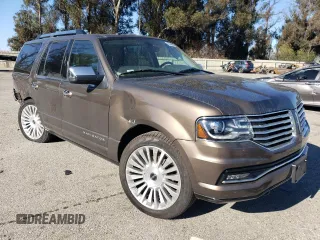 2016 Lincoln Navigator Reserve with VIN 5LMJJ2LT5GEL07236, listed as a Copart auction lot 46945745 with 25,431 mi miles and Salvage title. Bid and sale history available at DreamBid. Image 4.