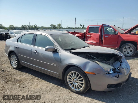 2007 Mercury Milan Premier with VIN 3MEHM08117R653885, listed as a Copart auction lot 68478554 with 121,558 mi miles and Salvage Title. Bid and sale history available at carsss.com. Image 4.