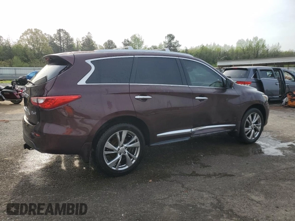 2015 Infiniti QX60 with VIN 5N1AL0MM9FC536909, listed as a Copart auction lot 51750975 with 205,955 mi miles and Salvage Title. Bid and sale history available at DreamBid. Image 3.