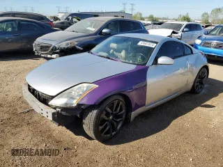 2004 Nissan 350Z Touring with VIN JN1AZ34D64T151960, listed as a Copart auction lot 69607824 with 106,607 mi miles and Salvage Title. Bid and sale history available at carsss.com. Image 1.