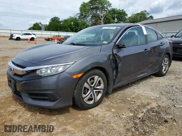 2017 Honda Civic LX z VIN 19XFC2F55HE214470, wystawiony jako Copart lot #57785675 z przebiegiem 81 862 mil mil oraz Szkoda całkowita • Salvage title. Historia ofert i sprzedaży dostępna na DreamBid. Obrazek 1.