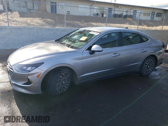 2020 Hyundai Sonata Hybrid Ultimate with VIN KMHL34JJ3LA012107, listed as a Copart auction lot 54268124 with 59,322 mi miles and Non Repairable. Bid and sale history available at carsss.com. Image 1.
