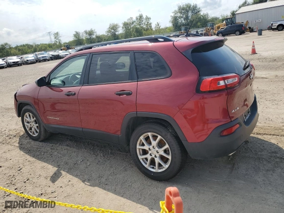 2016 Jeep Cherokee Sport with VIN 1C4PJMAS9GW349118, listed as a Copart auction lot 69532944 with 73,876 mi miles and Salvage Title. Bid and sale history available at carsss.com. Image 2.