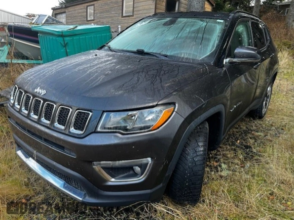 2018 Jeep Compass Limited with VIN 3C4NJDCB7JT283461, listed as a Copart auction lot 79562754 with 65,658 mi miles and Salvage Title. Bid and sale history available at carsss.com. Image 3.