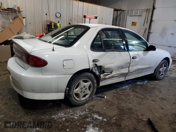 2005 Chevrolet Cavalier with VIN 1G1JC52F557144743, listed as a Copart auction lot 43777425 with 204,527 mi miles and Salvage Title. Bid and sale history available at DreamBid. Image 3.