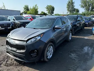 2018 Kia Sportage LX with VIN KNDPM3AC1J7480247, listed as a Copart auction lot 65893204 with 152,845 mi miles and Salvage Title. Bid and sale history available at carsss.com. Image 2.