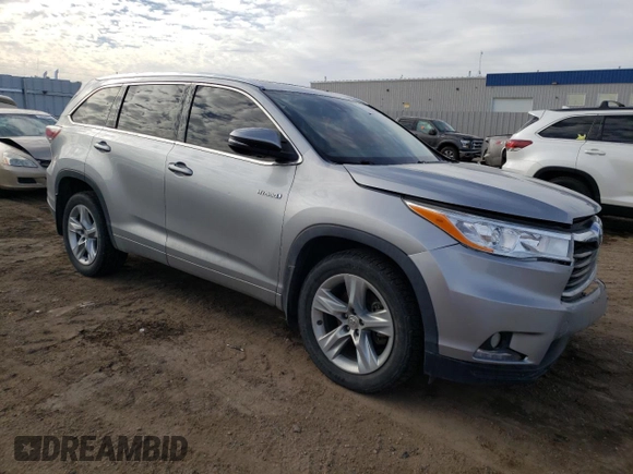 2015 Toyota Highlander Hybrid Limited with VIN 5TDDCRFH8FS011022, listed as a Copart auction lot 79626973 with 106,992 mi miles. Bid and sale history available at carsss.com. Image 4.