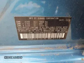 2019 Subaru Impreza с VIN 4S3GTAA61K3724411, выставлен на аукционе Copart как лот 52141095 с пробегом 46 138 миль миль и Чистый • Clean title. История ставок и продаж доступна на DreamBid. Изображение 12.