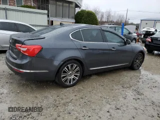 2016 Kia Cadenza Premium with VIN KNALN4D76G5211243, listed as a Copart auction lot 81663394 with 123,177 mi miles and Salvage Title. Bid and sale history available at carsss.com. Image 3.