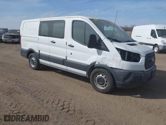 2015 Ford Transit Cargo with VIN 1FTNE1ZM7FKB29711, listed as a IAAI auction lot 41701438 with 169,200 mi miles. Bid and sale history available at carsss.com. Image 1.