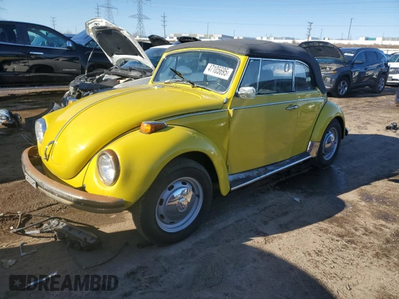 1971 Volkswagen Beetle with VIN 1513043520, listed as a Copart auction lot 47105695 with 30,731 mi miles and Clean title. Bid and sale history available at DreamBid. Image 1.