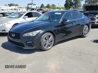 2014 Infiniti Q50 Premium с VIN JN1BV7ARXEM687605, выставлен на аукционе Copart как лот 61275535 с пробегом 104 337 миль миль и Списание • Salvage title. История ставок и продаж доступна на DreamBid. Изображение 1.