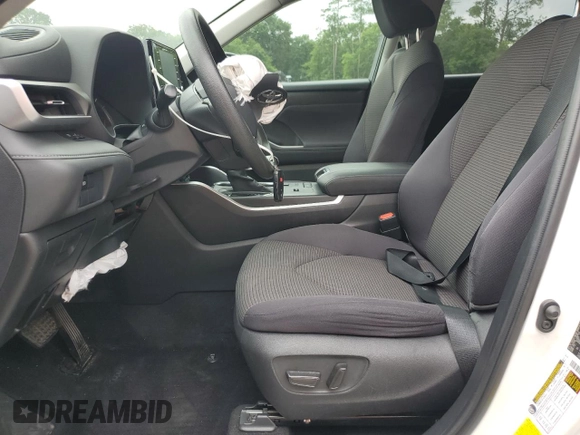 2020 Toyota Highlander L with VIN 5TDCZRAH2LS504191, listed as a Copart auction lot 59492585 with 85,195 mi miles and Salvage title. Bid and sale history available at DreamBid. Image 7.