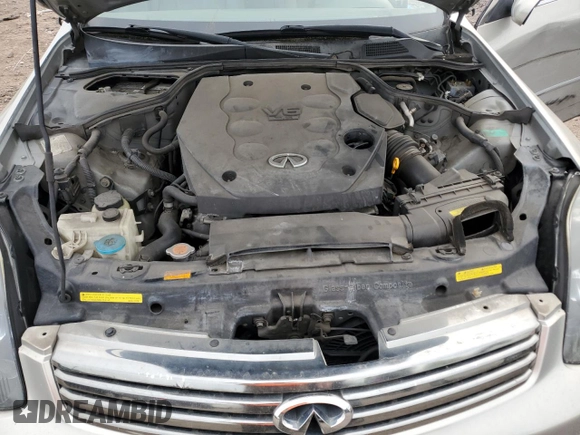 2003 Infiniti G35 with VIN JNKCV51E03M307315, listed as a Copart auction lot 53795635 with 166,050 mi miles and Salvage Title. Bid and sale history available at DreamBid. Image 11.