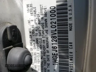 1997 Honda Civic DX with VIN 1HGEJ6128VL021000, listed as a Copart auction lot 56716604 with 152,654 mi miles and Salvage Title. Bid and sale history available at carsss.com. Image 12.