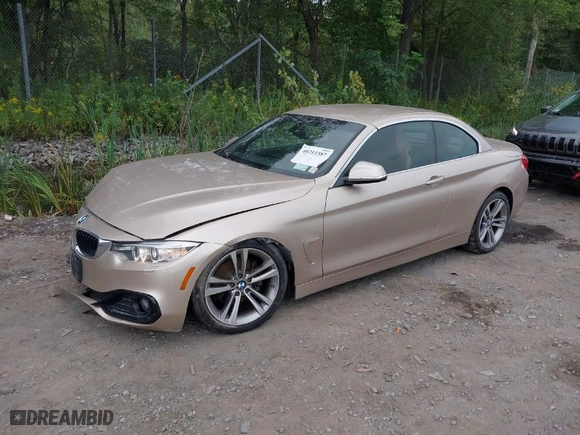 2016 BMW 4 Series 428i xDrive with VIN WBA3T1C58GP822626, listed as a IAAI auction lot 40211587 with 82,285 mi miles. Bid and sale history available at carsss.com. Image 2.