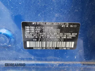 2013 Subaru WRX WRX with VIN JF1GR7E67DG888730, listed as a Copart auction lot 78244294 with 82,452 mi miles and Salvage title. Bid and sale history available at DreamBid. Image 14.