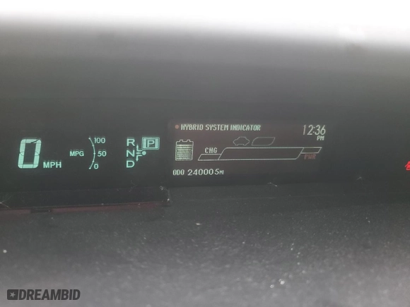 2012 Toyota Prius One with VIN JTDKN3DU9C5383937, listed as a Copart auction lot 43022175 with 240,005 mi miles and Salvage Title. Bid and sale history available at carsss.com. Image 9.