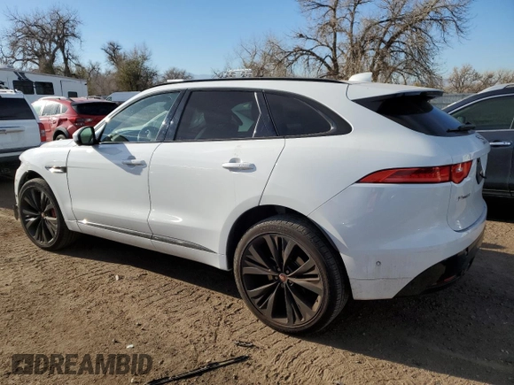 2019 Jaguar F-Pace S with VIN SADCM2FV6KA355093, listed as a Copart auction lot 81823914 with 46,984 mi miles and Salvage Title. Bid and sale history available at DreamBid. Image 2.