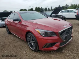 2020 Genesis G80 3.3T Sport with VIN KMTFN4JB3LU329583, listed as a Copart auction lot 65930074 with 111,581 mi miles and Salvage Title. Bid and sale history available at carsss.com. Image 4.