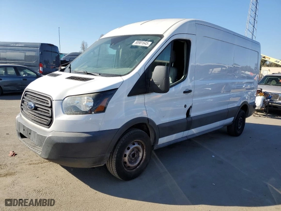 2016 Ford Transit Van with VIN 1FTBW2CG3GKB22264, listed as a Copart auction lot 88981645 with 132,328 mi miles and Clean Title. Bid and sale history available at carsss.com. Image 1.